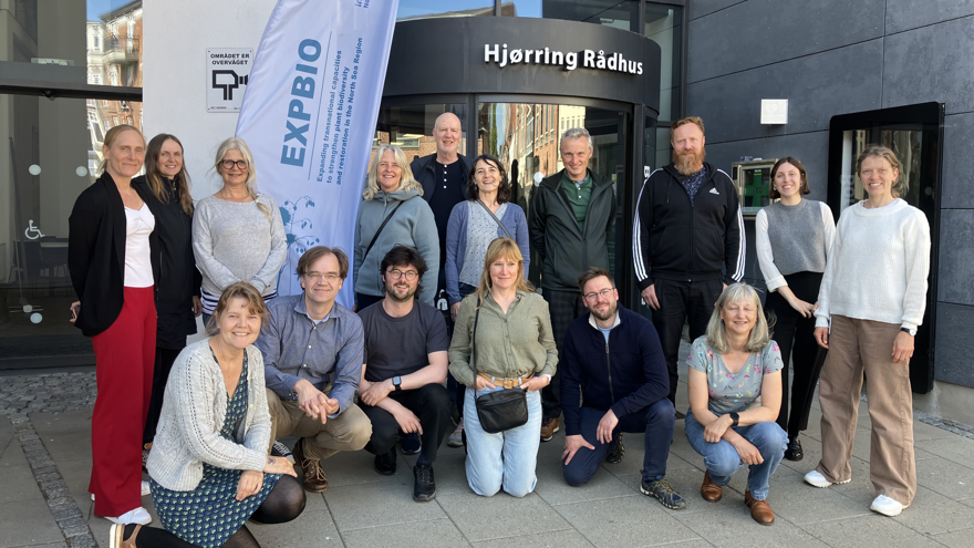 EXPBIO-projektpartnermöte gruppbild