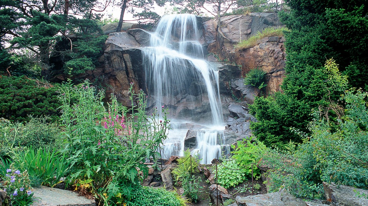 klippträdgården vattenfall